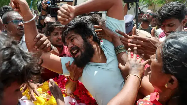 'Video thumbnail for India: Stampede at a political rally for popular actor Vijay kills 36'