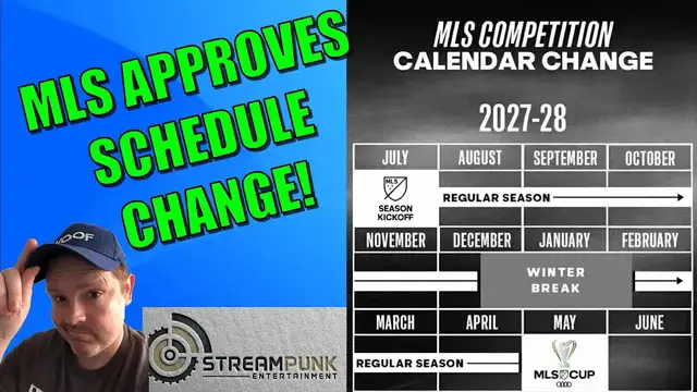 'Video thumbnail for Stream Punk Soccer: mls approves schedule change for 2027!'