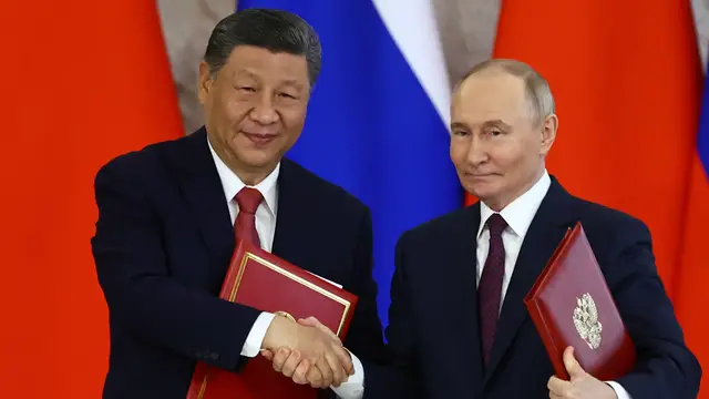 'Video thumbnail for President Xi: China and Russia should safeguard international justice'