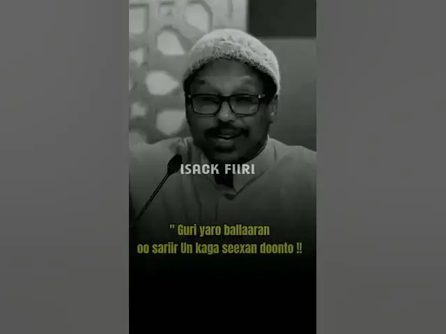 Video thumbnail for Ujeedkaagu waa inuu noqdaa…. Sheekh mustafe