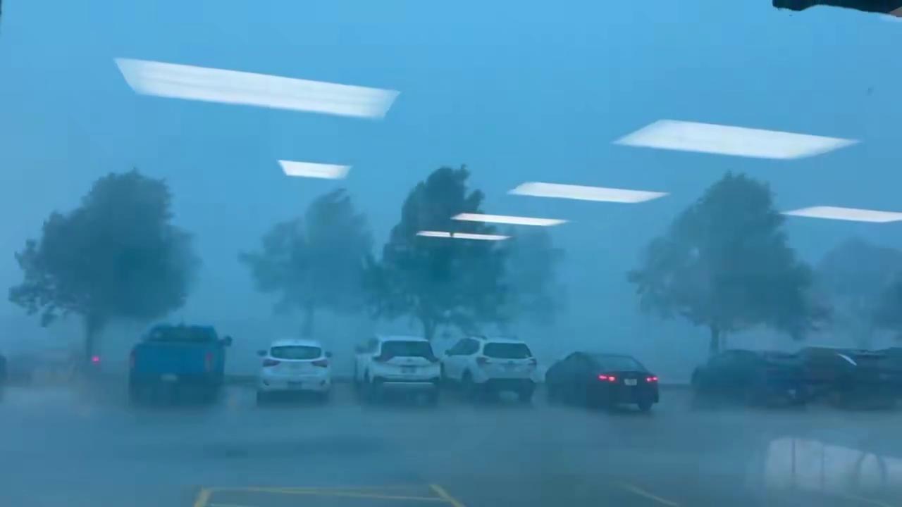 Video thumbnail for US: Heavy Rain and High Winds Batter Chicago Area in Severe Storm 2.