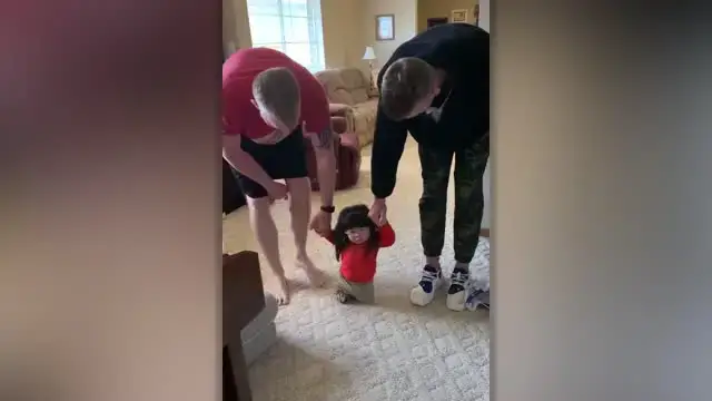 Video thumbnail for Girl With No Hip Sockets Takes First Steps After Copying Brother | Happily TV