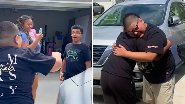 'Video thumbnail for Best Friends Who Moved Apart Cry At Surprise Reunion After One Year'