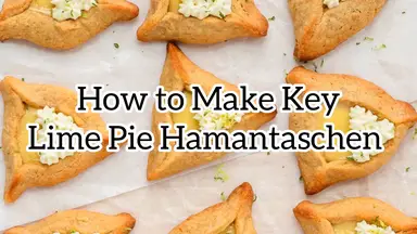 'Video thumbnail for How to Make Key Lime Pie Hamantaschen'