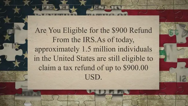 'Video thumbnail for Are You Eligible for the $900 Refund From the IRS'