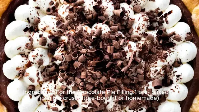 Video thumbnail for Chocolate Cream Pie Recipe