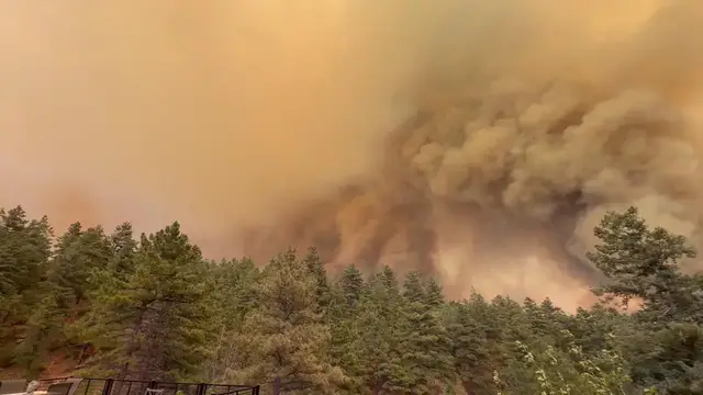 Video thumbnail for US: Aspen Acres Fire Tops 50,000 Acres in Southern Colorado.