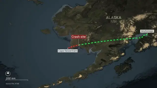 Video thumbnail for US: MOTION GRAPHIC - Charter plane crash in US state of Alaska claims all 8 lives on board: Report.