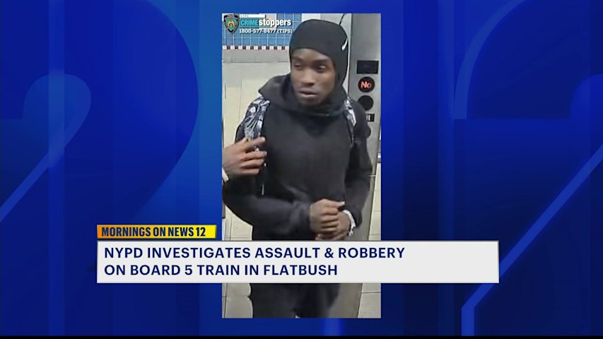 Video thumbnail for Man punched, robbed by three men on 5 train in Flatbush