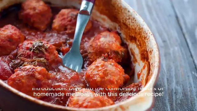 Video thumbnail for Meatball Recipe