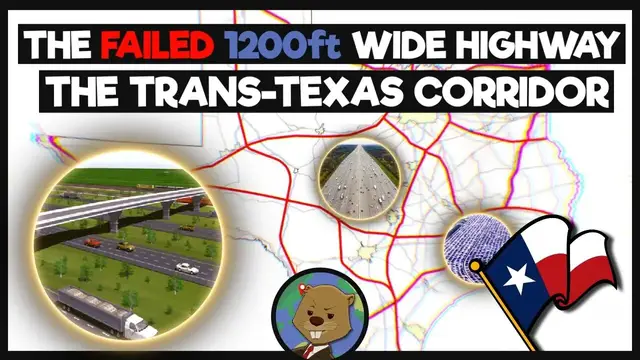 'Video thumbnail for Texas's 1200 ft Wide Superhighways And Why They Failed'