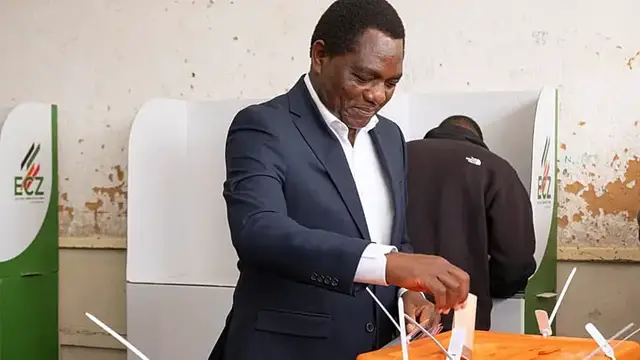 Video thumbnail for Zambia's Hichilema wins re-election with 60% of vote
