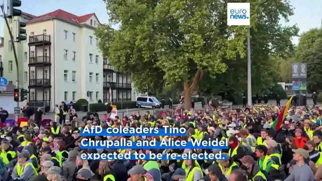 Video thumbnail for 20,000 protest against AfD party conference in Germany