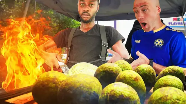 Video thumbnail for EXOTIC Stuffed BAJAN BREADFRUIT! Roasting BREADFRUIT in BARBADOS!