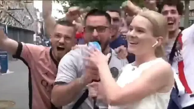 Video thumbnail for PSG and Inter Milan: Fans pack Munich before Champions League final