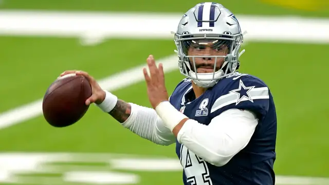 Video thumbnail for Dak Prescott Aims for Greatest NFL Offense, But Wins Matter