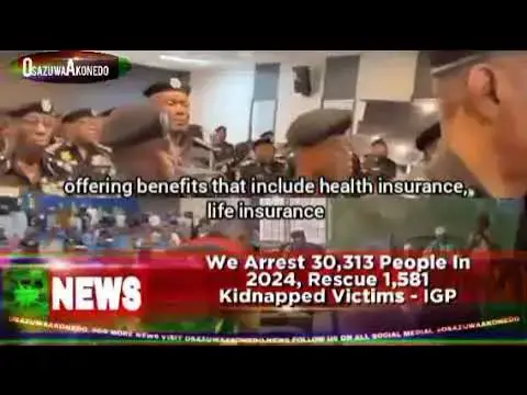 Video thumbnail for We Arrest 30,313 People In 2024, Rescue 1,581 Kidnapped Victims - IGP