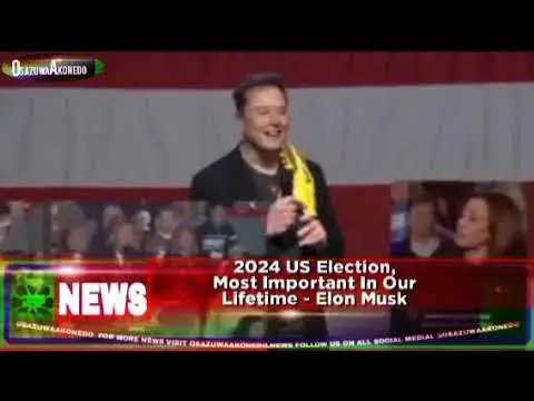Video thumbnail for 2024 US Election, Most Important In Our Lifetime - Elon Musk