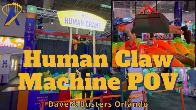 Video thumbnail for Human Claw Machine POV at Dave & Busters