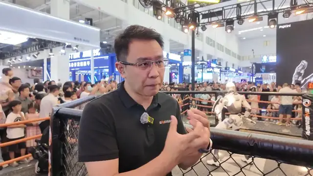 Video thumbnail for China: World Robot Conference draws crowds on public day in Beijing.