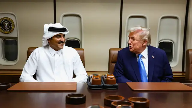 'Video thumbnail for Trump thanks Qatar for mediation efforts in Gaza'