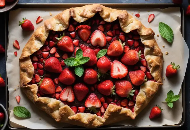 Video thumbnail for Vegan Strawberry Galette