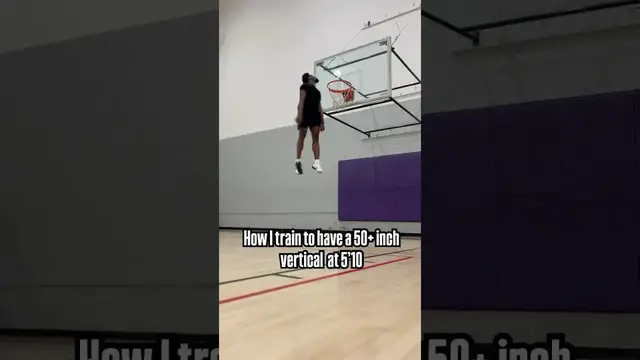 'Video thumbnail for How I Train To Have a 50+ inch vertical at 5’10 #training #basketballtraining #athlete'