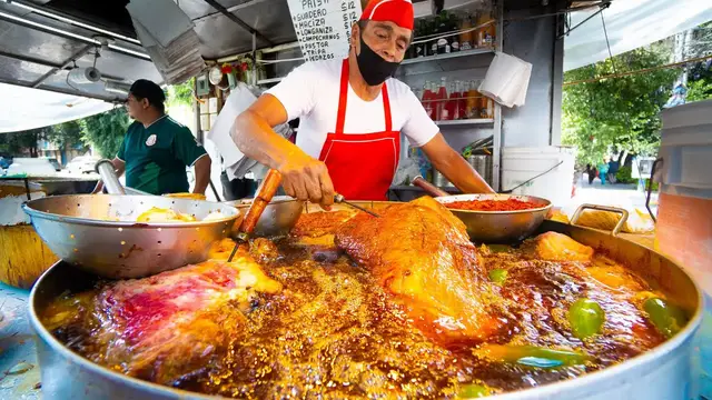 Video thumbnail for Mexico City's MOST WANTED Street Food DANGEROUS TACO HOT POT! Mexican Street Food Tour in CDMX!