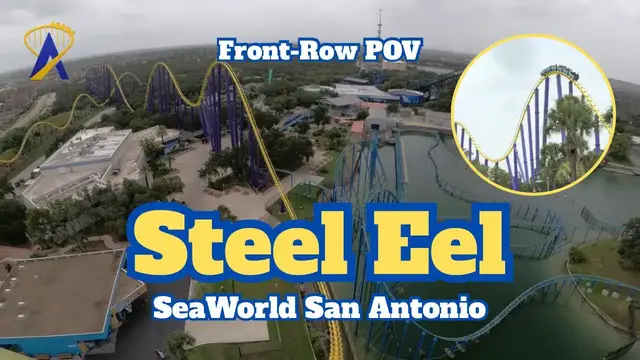 Video thumbnail for Steel Eel Front-Row POV From SeaWorld San Antonio