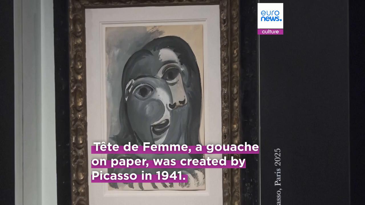Video thumbnail for A 58-year-old Parisian engineer wins €1m Picasso after buying €100 raffle ticket