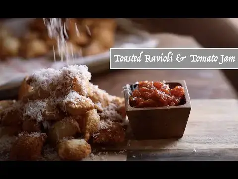 Video thumbnail for Toasted Ravioli & Tomato Jam