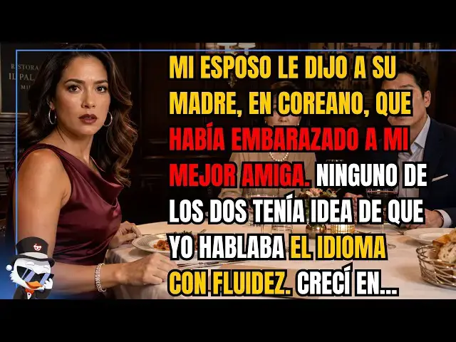 Video thumbnail for Mi esposo le dijo a su madre, en coreano, que había embarazado a mi mejor amiga. Ninguno de los...