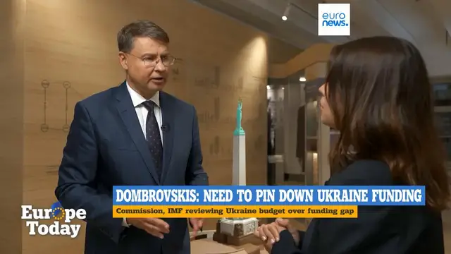 Video thumbnail for EU needs to 'pin down' Ukraine's exact budget needs, Dombrovskis tells Euronews