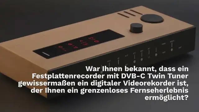 Video thumbnail for Festplattenrecorder mit DVB-C Twin Tuner Test 2024
