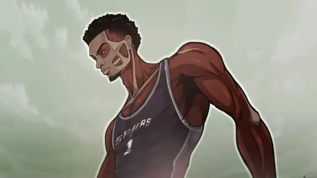 'Video thumbnail for heatcheck: victor wembanyama joins attack on titan nba crossover'