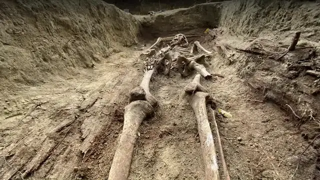 'Video thumbnail for Polish Archaeologists Unearth Remains Of Nuns Executed By Soviets'