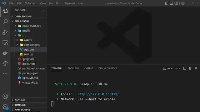 Video thumbnail for Pinia Crash Course #3 - Installing Pinia & Making a Store