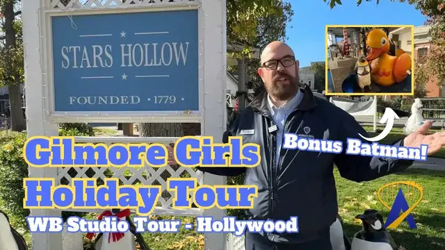 Video thumbnail for Behind the Scenes Gilmore Girls Holidays Made Here at WB Studio Tour Hollywood with Scott Patterson