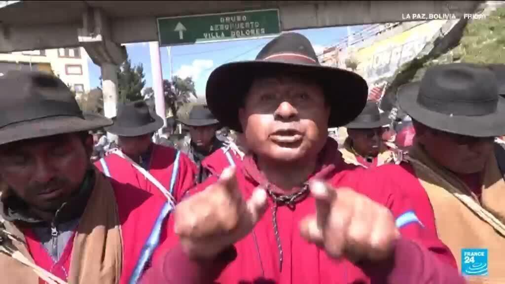 Video thumbnail for Bolivia at a 'breaking point'? Government blames fugitive ex-leader for unrest