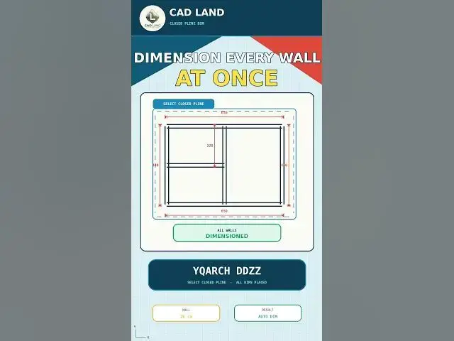 Video thumbnail for Dimension Every Wall of a Closed Plan at Once with YQArch DDZZ