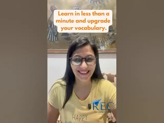 Video thumbnail for Learn new English phrases in less than a minute! Learn in less than a minute and upgrade your vocab