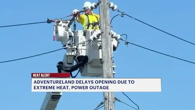 Video thumbnail for Adventureland remains closed due to power outage, extreme heat