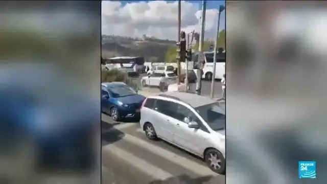 'Video thumbnail for Palestinian gunmen open fire at Jerusalem bus stop in deadly attack'