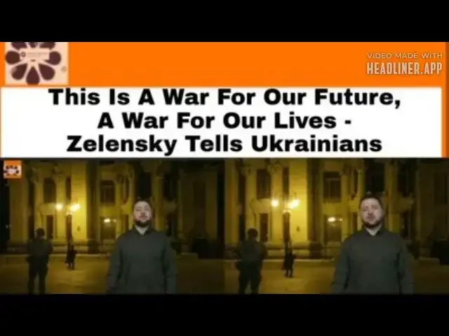 Video thumbnail for This Is A War For Our Future, A War For Our Lives - Zelensky Tells Ukrainians