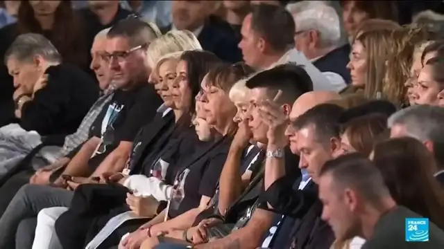 'Video thumbnail for A year on, families of Spain's flood victims voice sorrow and rage at memorial ceremony'