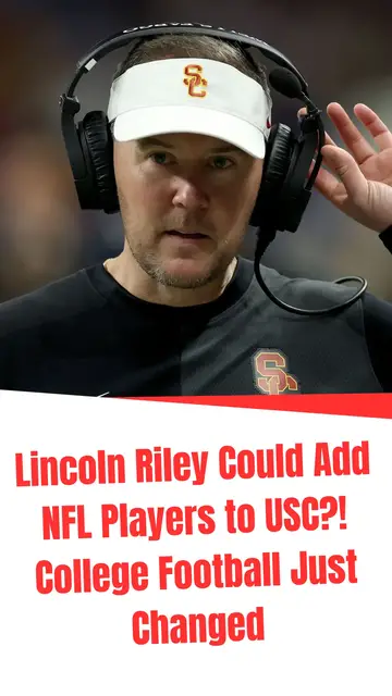 Video thumbnail for Lincoln Riley Could Add NFL Players to USC?! College Football Just Changed