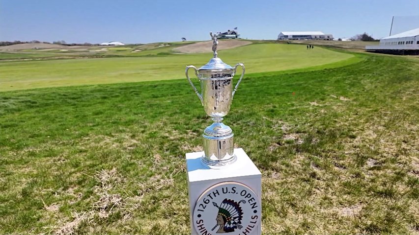 Video thumbnail for U.S. Open media day held at Shinnecock Hills Golf Club