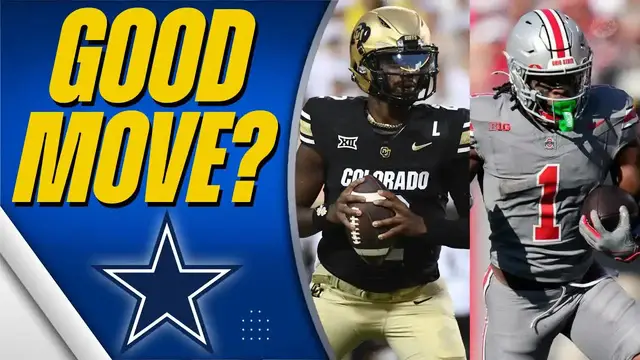 Video thumbnail for 2024 NFL Mock Draft: Cowboys, Steelers & Shedeur Sanders Trade Analysis