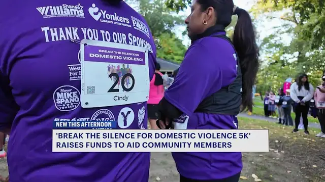 Video thumbnail for 3rd annual domestic violence awareness 5K raises support for survivors in Yonkers