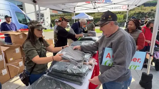 Video thumbnail for Veterans wrap up for winter: Coat drive provides warmth and support